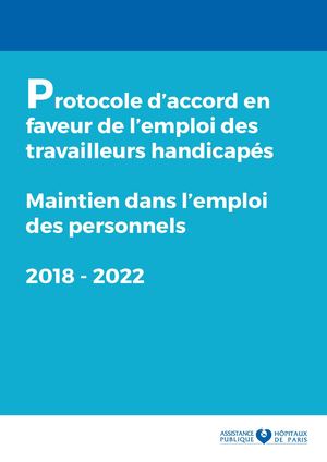 Protocole D'accord Handicap Et Maintien Dans L'emploi 2018 2022