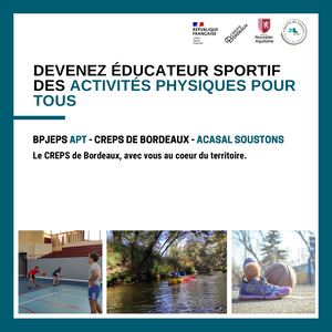 BPJEPS APT Soustons - CREPS de BORDEAUX 2022