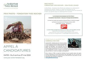 CP Prix Photo Fondation Yves Rocher - Visa pour l'Image Perpignan 2022
