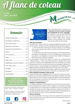 A Flanc De Coteau N°360 Mar Avr 2022