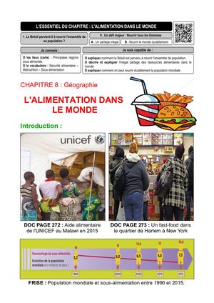 Cours Alimentation Dans Le Monde