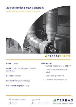 Installation Terrao Therm - Centre Aquatique - Déshumidification
