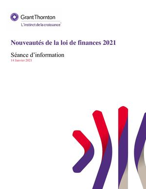 Commentaires Annexe Fiscale 2021