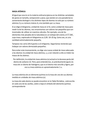 Masa Atómica