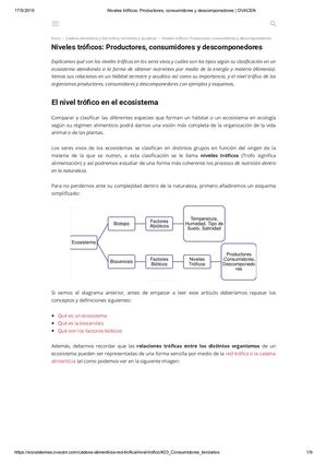 Niveles Troficos