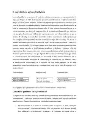 El Expresionismo Y El Constructivismo 3 Bueno