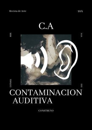 Portada Revista Arte Contemporáneo Minimalista Blanco Y Negro
