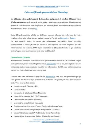 Créer un QR-code personnalisé sur Photoshop