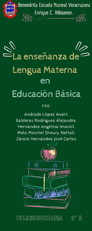Guía/Orientaciones para la enseñanza de la lengua materna en educación secundaria.