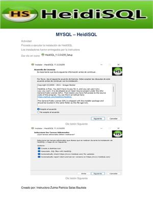 Modelo Físico Heidi Sql My Sql