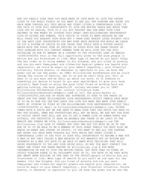 How To Join Occult For Money Rituals