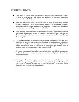 Conceptos De Didàctica
