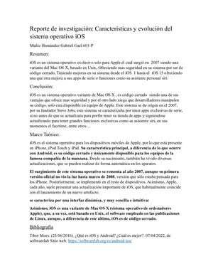 Reporte De Investigacion  iOS