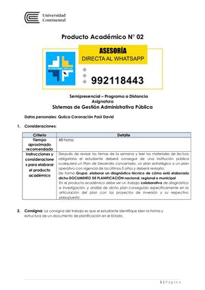 Sistemas De Gestión Administrativa Pública - PA2