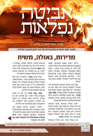 אביטה-נפלאות - פסח - גליון #11