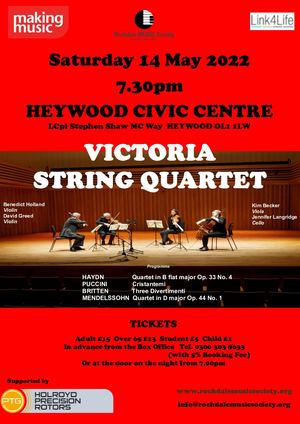 Poster For Victoria String Quartet