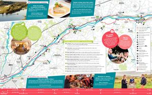Carte touristique de la Loire touristique entre Angers et Nantes