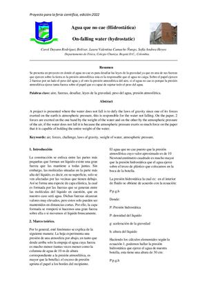 Agua Que No Cae Carol Rodriguez, Laura Camacho, Sofia Hoyos 1101 Jm