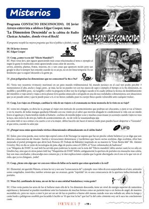 La Dimension Descosida, entrevista Contacto Desconocido