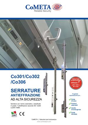 CoMeta .- Co301 Co302 Co306 Serrature Alta Sicurezza Antieffrazione 2022