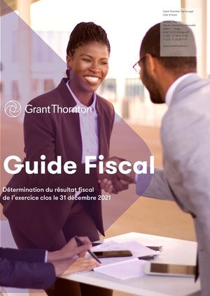 Guide Fiscal -  Détermination Du Résultat Fiscal De L'exercice Clos Le 31 Décembre 2021