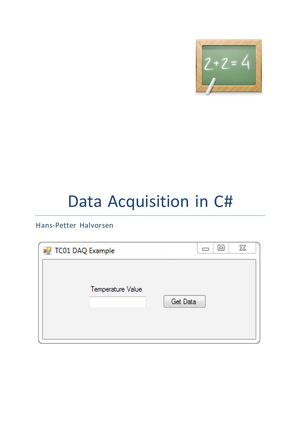 Data Acquisition In C# Pdf Wivato Com