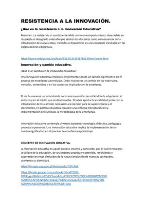 Resistencia A La Innovación Basurto Marilyn Lidia