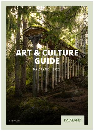 Art & culture guide Dalsland 2022 ENG