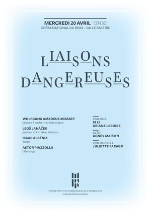 Programme musique de chambre "Liaisons dangereuses"