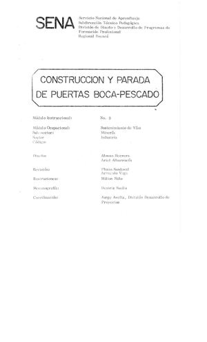 Cons Parada Puertas Boca Pescado Mod 3 4 5 6 7