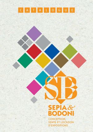 Sepia Bodoni Catalogue complet 2022
