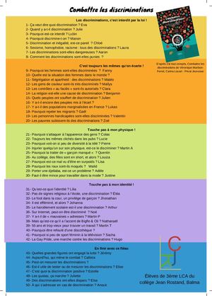 Combattre Les Discriminations