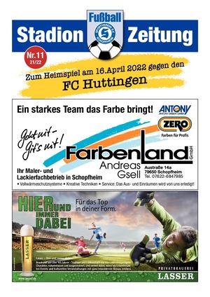 SVS-Stadionheft Nr.11 - 21/22 - FC Huttingen