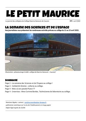 Couzeix Le Petit Maurice N°3 Avril 2022