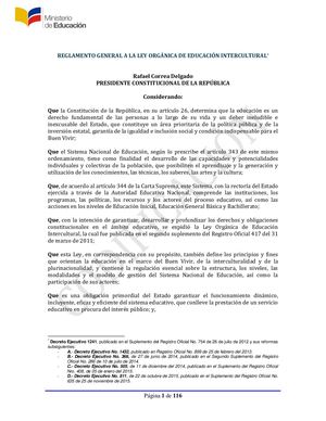 Codificacion Reglamento General Loei