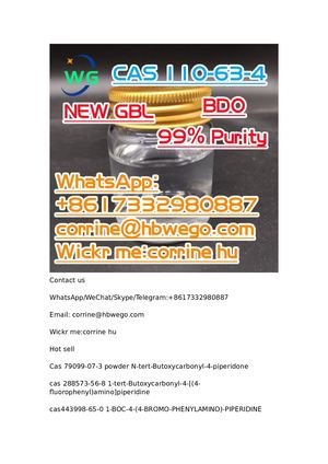 Wholesale Price Safe Delivery Bdo 1, 4-Butanediol CAS 110-63-4 CAS NO.110-63-4