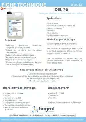 Fiche Technique Del 75 Neutre