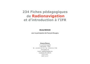 Extrait 1671 234 Fiches Pédagogiques De Radionavigation Et D'introduction à L'ifr