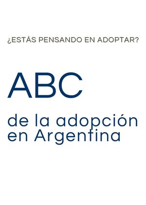 Abc de la adopción en la Argentina