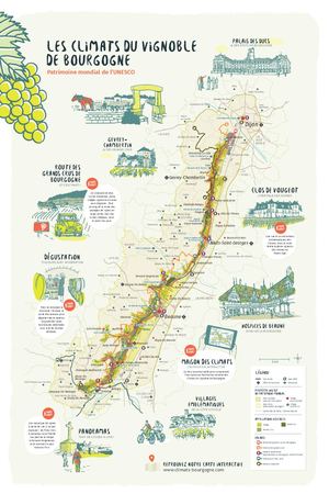Carte Climats Du Vignoble De Bourgogne