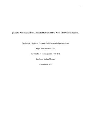 Eva Perón y el discurso machista