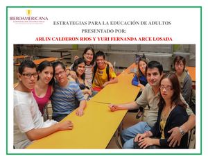 Cartilla Estrategias Para La Educación De Adultos