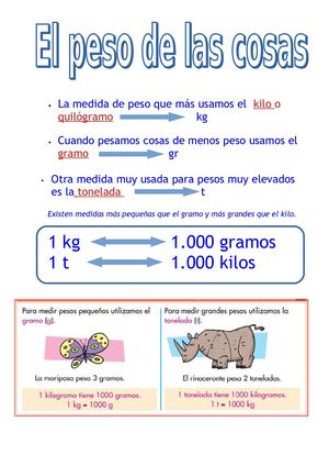 El Peso De Las Cosas