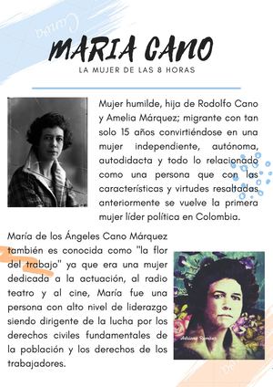 Maria Cano La Mujer De Las 8 Horas