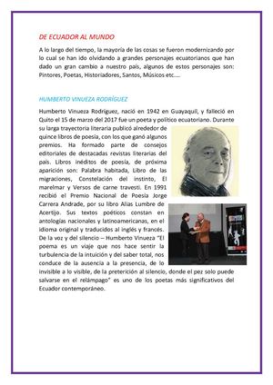 De Ecuador para el mundo