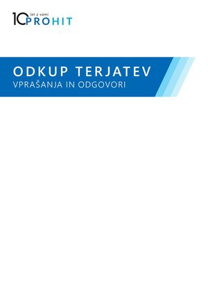 ODKUP TERJATEV - Q & A