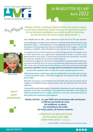Avf newsletter n°26  avr2022