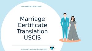 Marriage Certificate Translation Uscis