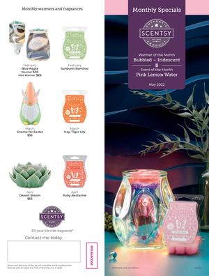 May 2022 - Warmer & Scent of the Month Brochure