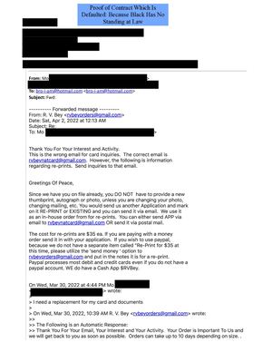 Emailed Threads With R V Bey Publications